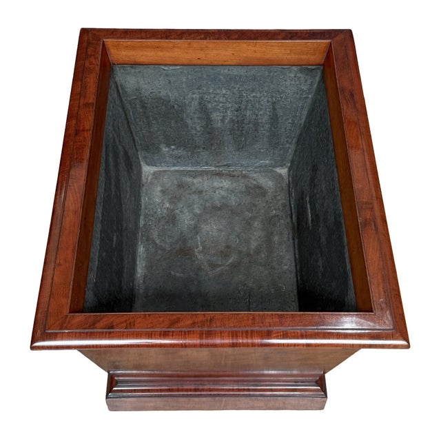 Wood English Wine Cellarette or Wine Cooler of Mahogany in the Regency Style For Sale - Image 7 of 9