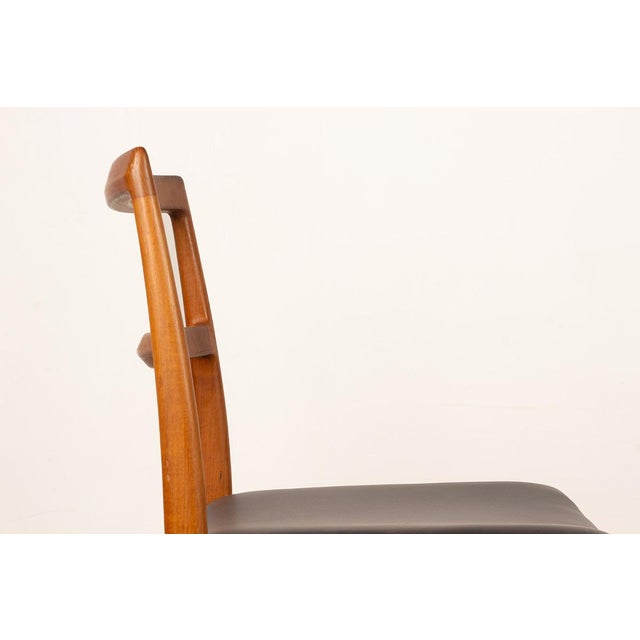 Vintage Danish Model 430 Chairs in Teak and New Leather by Arne Vodder for Sibast, 1960, Set of 4 For Sale - Image 3 of 17