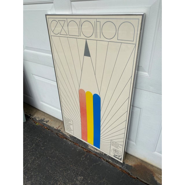 Pop Art 1970s Pop Art Exhibition Poster by Neville Smith, Framed For Sale - Image 3 of 13