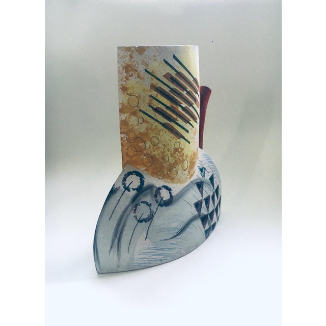 Postmodern Art Ceramic Decanter Vase from Tl, 1980s For Sale - Image 10 of 15