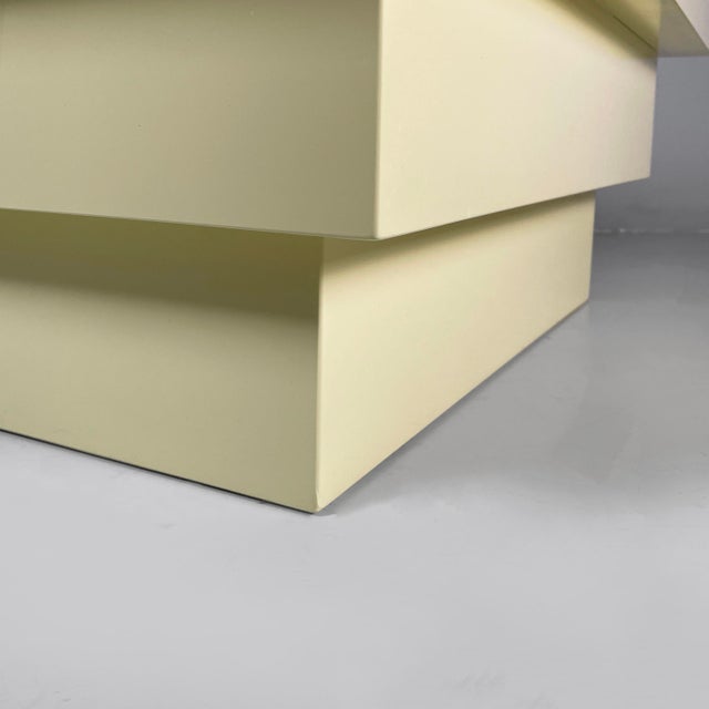Modern Italian Coffee Table in Light Yellow Wood, 1980s For Sale - Image 12 of 13