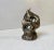 Small unusual object in cast bronze. Freeform, Infinity symbolism and barbwire. Signed by unknown Scandinavia Sculptor and...