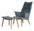 Set of Vintage Mama Bear Lounge Chair and Ottoman in Oak and Teak by Hans J. Wegner for A.P. Stolen, 1950s For Sale