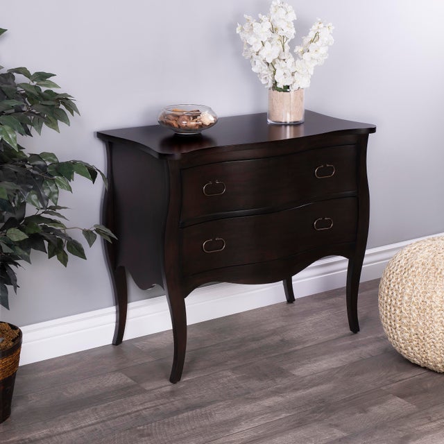 2020s Rochelle 2 Drawer Chest, Dark Brown For Sale - Image 5 of 12