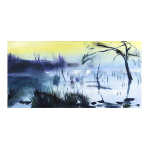 Open Landscape II - Large Serene Contemporary Landscape Oil Painting Original Artwork by Bettina Mauel