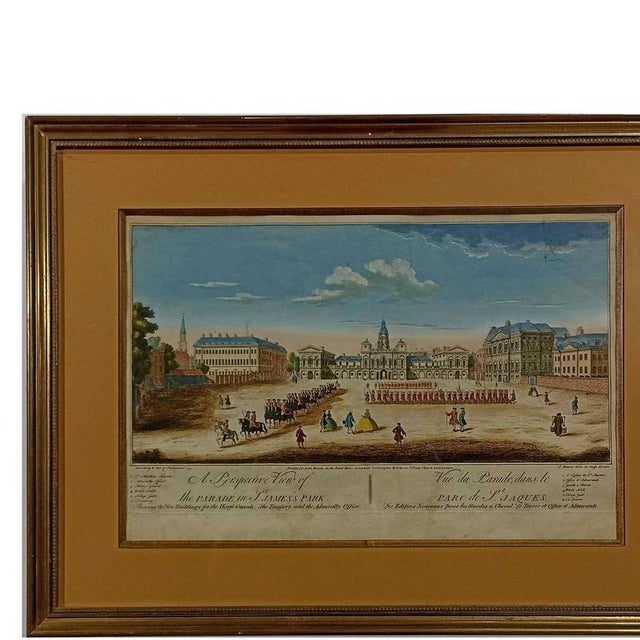 Engraving - Lot of 2 19th-century engravings. French 19th/20th century; color prints depicting 'The View of St. Peter of...