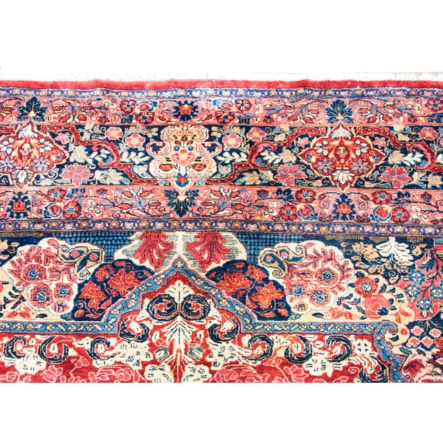 Textile Early 20th Century Persian Kazvin Rug For Sale - Image 7 of 16