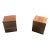Mid Century Modern Walnut Cubes For Sale