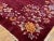 1930s Red Ruby Floral Modern Antique Chinese Art Deco Hand Knotted Wool Rug 10'x 13' 8" Carpet For Sale In New York - Image 6 of 6