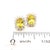 Natural Sapphire Diamond Stud Earrings 14k W Gold 1.71 TCW Certified For Sale - Image 13 of 17