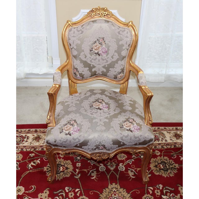 21st Century French Bergere Louis XV Bergere, French Chair, Handmade