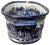Vintage Blue and White Toile Footbath For Sale In Chicago - Image 6 of 6