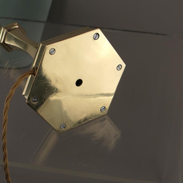 Art Deco German Brass Desk Lamp, Berlin, 1920s For Sale - Image 9 of 12
