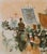 Modern Lucien Fontanarosa, Religious Procession in Spain, Lithograph For Sale - Image 3 of 5