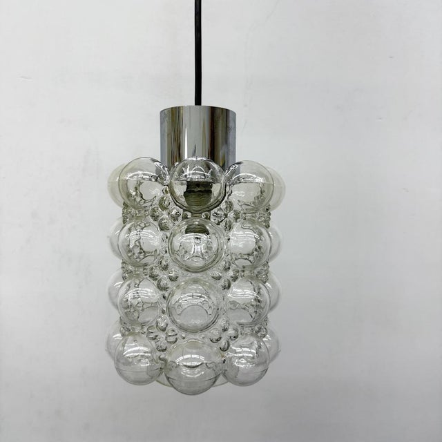 Large Bubble Glass Pendant by Helena Tynell for Limburg, Germany, 1970s For Sale - Image 6 of 18