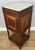Brown French Bedside Table in Oak with Marble Top For Sale - Image 8 of 17