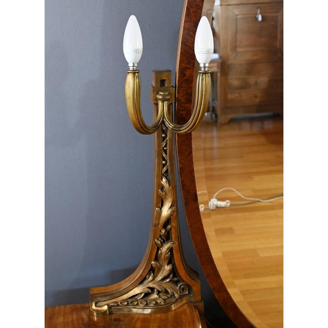 Art Deco Mahogany and Thuya Dressing Table, 1920 For Sale - Image 6 of 18