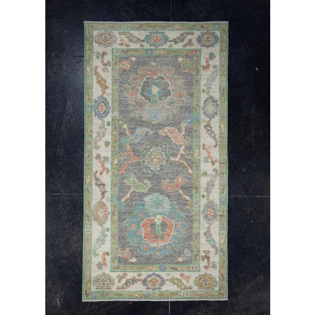Beige Turkish Oushak Rug 2'8" x 5'1" #17469 For Sale - Image 8 of 8