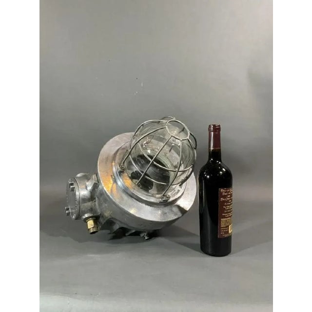 Aluminum Ship's Light by Baliga For Sale - Image 4 of 6