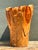 Vintage Monumental Carved Wood Vase For Sale - Image 9 of 12