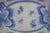 Antique Blue & White Scalloped Maple Leaf Serving Tray Platter Dish For Sale - Image 9 of 10