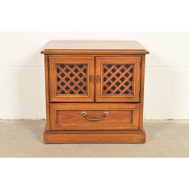 Drexel Spanish Colonial Carved Walnut Nightstand, 1960s For Sale - Image 18 of 18