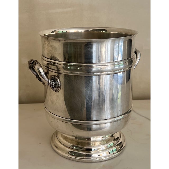 1970s Christofle French "Sully" Silver Plated Champagne Bucket, C. 1970's For Sale - Image 5 of 9