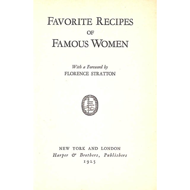 STRATTON, Florence [foreword by] [99] pp. Harper & Brothers Publishers 1925 First Edition 7 1/2" x 5 3/8" The contributors...