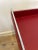 2000s Global Views Red Leather Embossed Tray With Metal Handles For Sale In New York - Image 6 of 11