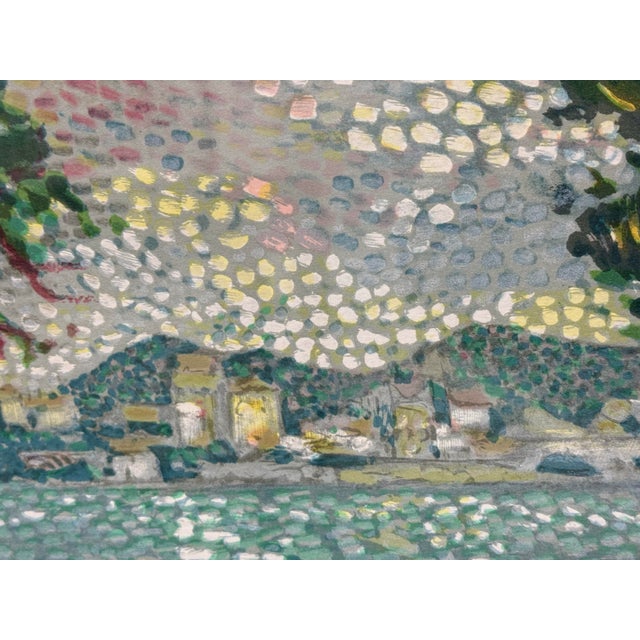 Vintage Lucien Neuquelman "Sunday in the Park" Signed Lithograph Edition 194/250 For Sale In San Francisco - Image 6 of 12