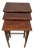 Edwardian Nest of Three Mahogany Inlaid Tables, 1900s, Set of 3 For Sale