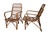 Mid 20th Century Pr. Coastal Style Mid 20th Century Bamboo Rattan Lounge Chairs For Sale - Image 5 of 12