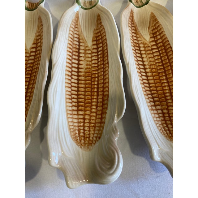 Mid 20th Century Vintage Ceramic Corn on the Cob Dishes - Set of 4 For Sale - Image 5 of 10