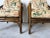 Elinor McGuire Organic Rattan and Leather Lounge Chairs - A Pair/Sold For Sale - Image 10 of 12