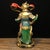 Late 19th Century Polychrome Bronze Skanda Statue, Buddhist Protector, 1.23kg For Sale - Image 4 of 9