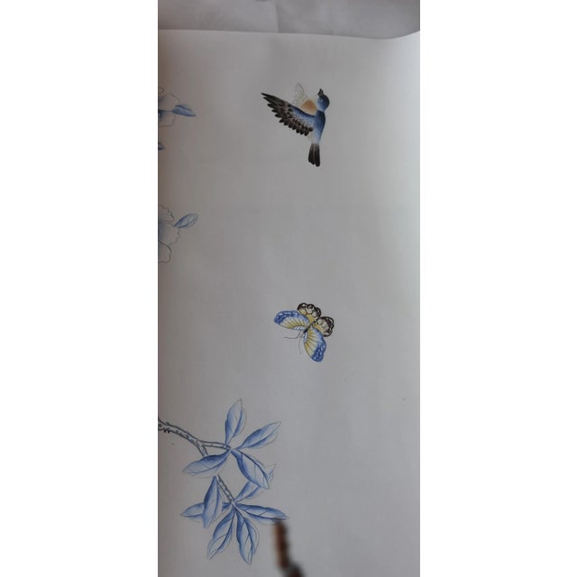 36" * H100"/Panel * 4ps, 21st Century Porcelain Blue and White Chinoiserie Scenic Wallpaper Murals For Sale - Image 6 of 9