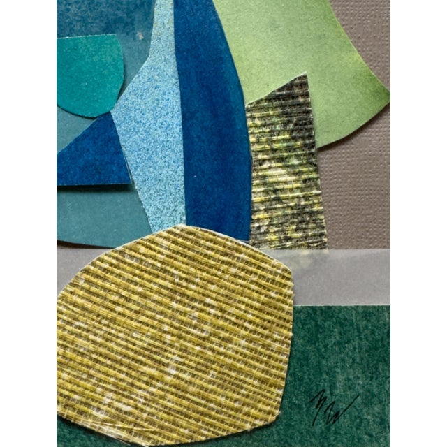 "Petal 3" Original Mixed-Media Collage on Paper by Zac Woodiel For Sale In Little Rock - Image 6 of 10