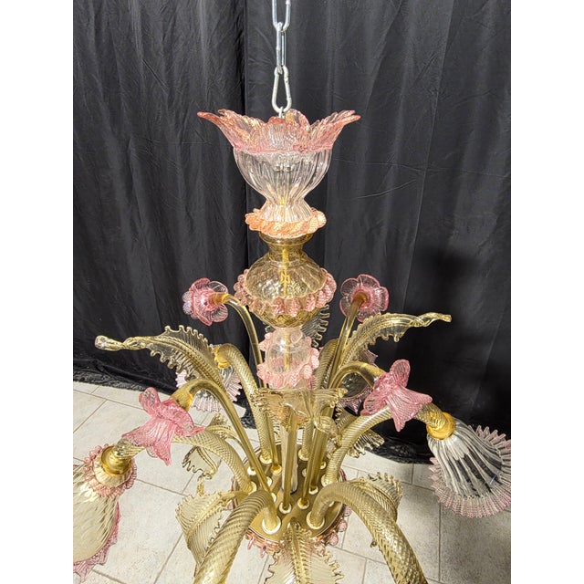 1980s Murano Chandelier, 1980s For Sale - Image 5 of 13