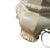 Mid 20th Century Chinoiserie Plaster Table Lamp Raised Bird Floral Relief Cream For Sale - Image 15 of 17