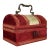 Antique Velvet Jewelry, Trinket or Sewing Box For Sale
