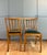 Mid 20th Century Pair of Vintage Mid Century Wood and Leather Chairs For Sale - Image 5 of 12