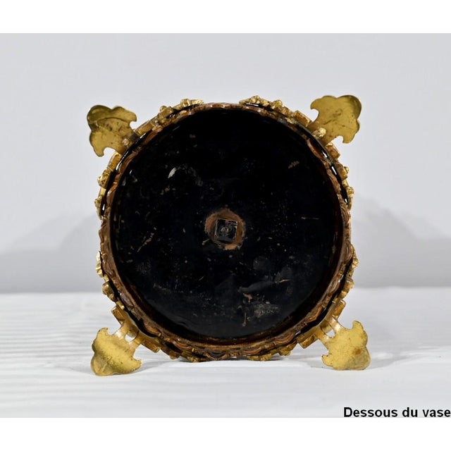 Antique Gold and Emaux Bronze Vase For Sale - Image 18 of 18
