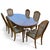 Late 20th Century Late 20th Century Oak and Cane Dining Set With Oval Extending Table and Six Chairs For Sale - Image 5 of 13