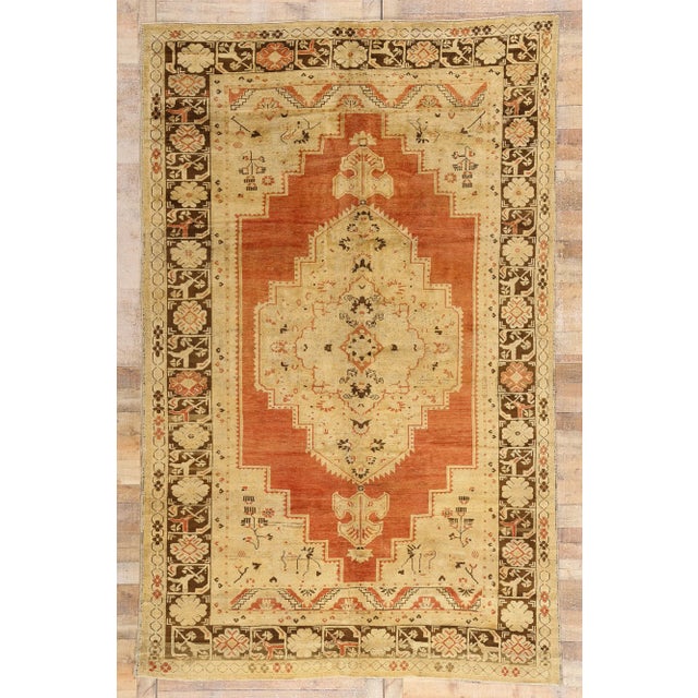 Vintage Turkish Oushak Rug - 07'06 X 11'10 For Sale - Image 10 of 10