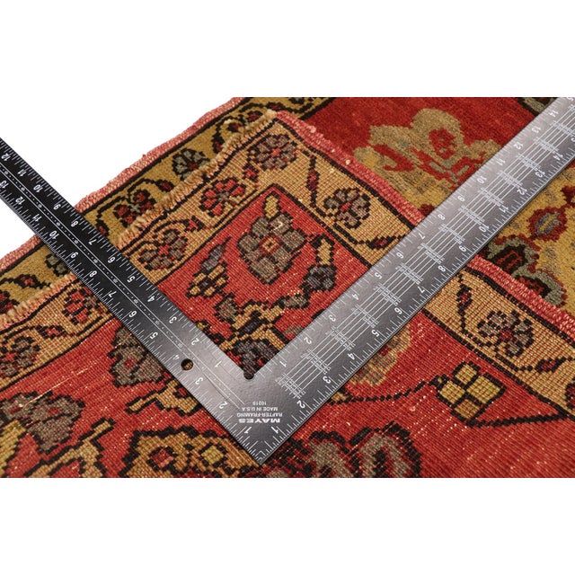 Mid 20th Century Vintage Turkish Yastik Rug - 01'10 X 03'02 For Sale - Image 5 of 8