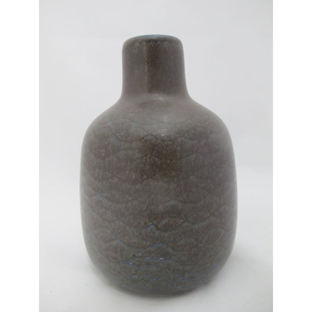 Danish Saxbo Vase by Eva Staehr Nielsen (1911 - 1976), Saxbo's leading designer from 1932 -1968. Bottle style vase, round...