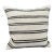 Turkish Hemp Pillow Cushion Natural Beige Black Cushion Cover 20"x20" For Sale
