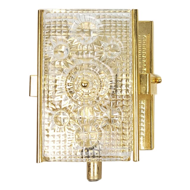 Vintage Wall Lamp by Carl Fagerlund for Orrefors, 1960s For Sale