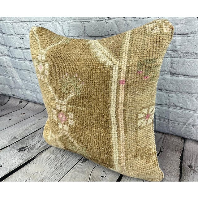 Vintage Pillow Case Turkish Rug Pillow Decorative Rug Pillow Dry cleaning only. PILLOW INSERT IS NOT INCLUDED