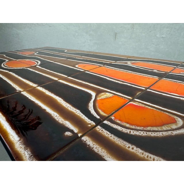 1960s Vintage Coffee Table in Ceramic, 1960s For Sale - Image 5 of 8
